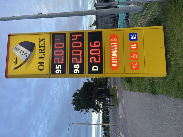 Gas is over 2 eur/l